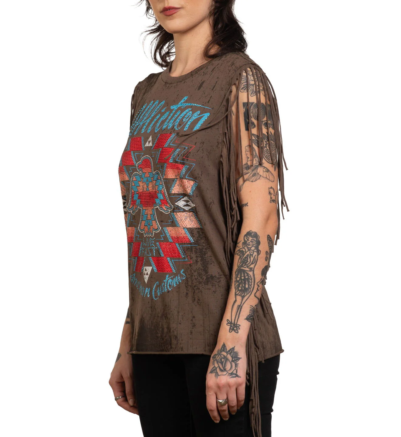 Ac Shaman Fringe Muscle Tee - Image 4