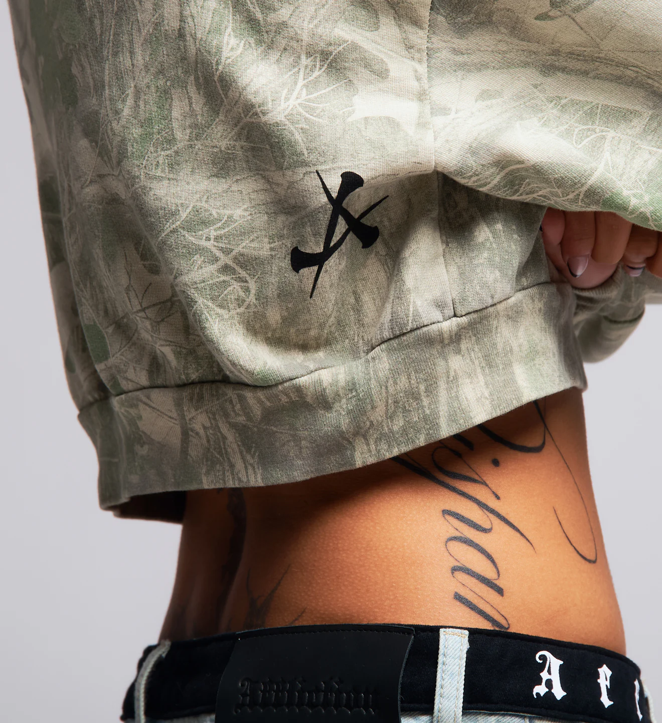 Collapse Crop Hoodie - Image 3