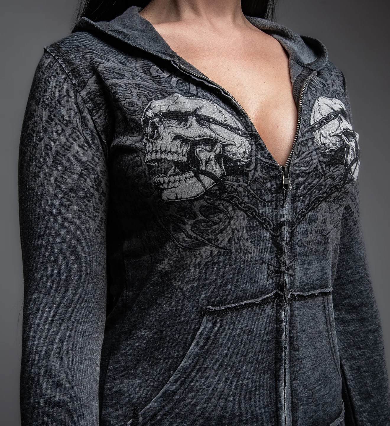Collapse Burnout Zip Hoodie - Image 4