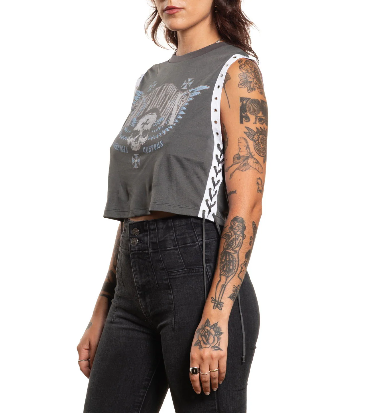 Saints Flag Crew Muscle Tee - Image 2