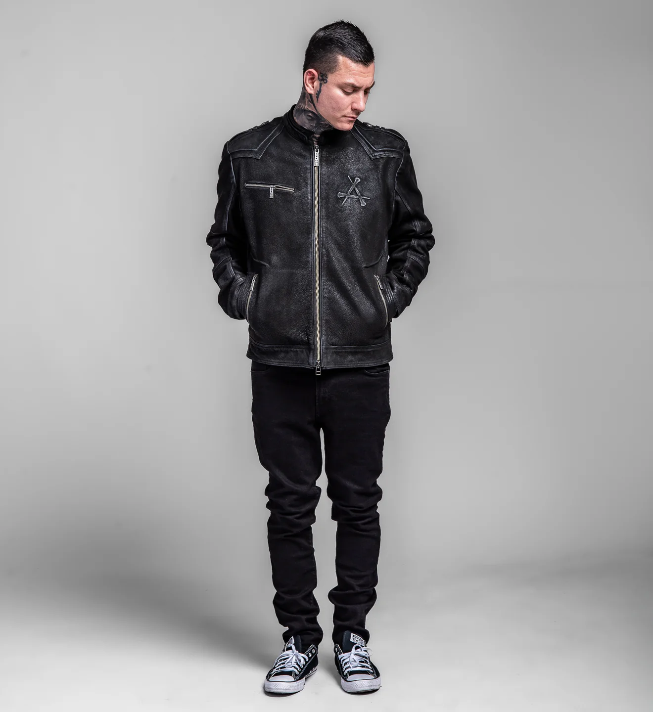 Skeleton Leather Jacket - Image 6