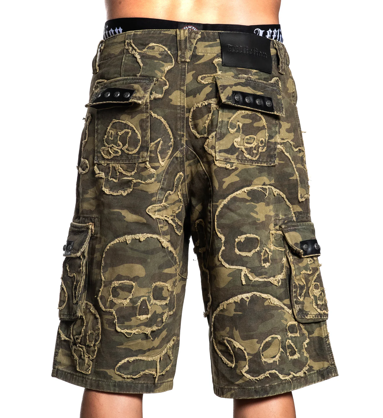 Wide Leg Skull Camo Short - Image 2