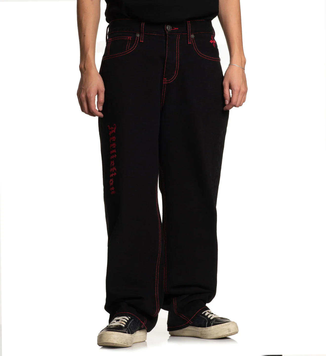 Wide Leg Wings Jeans - Image 3