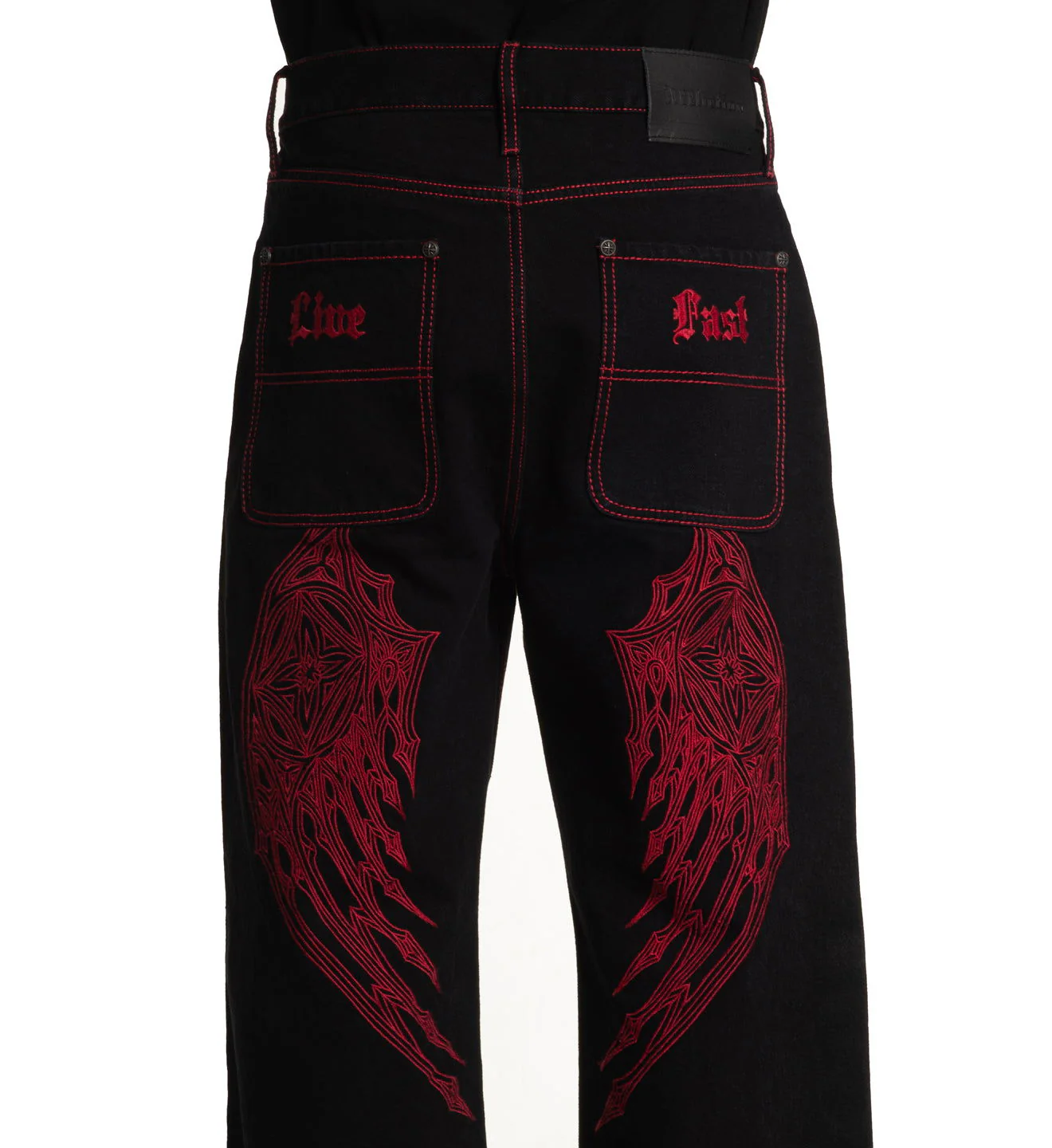 Wide Leg Wings Jeans - Image 4