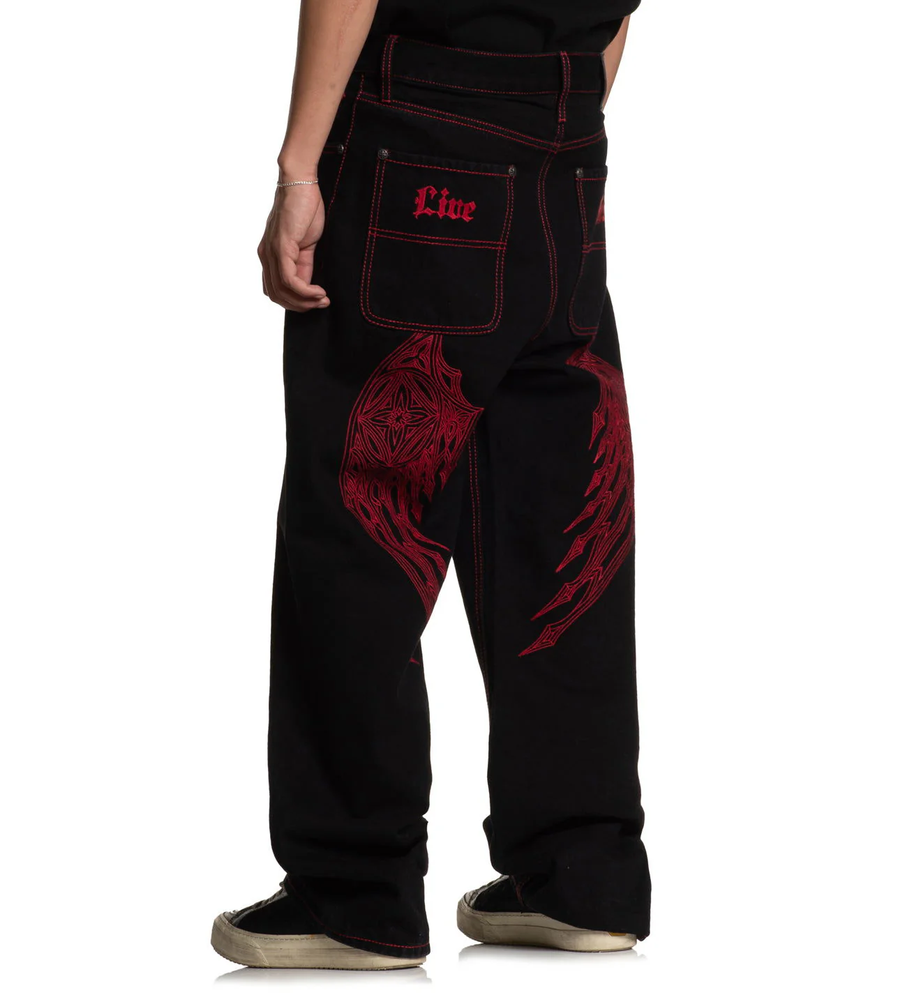 Wide Leg Wings Jeans - Image 7