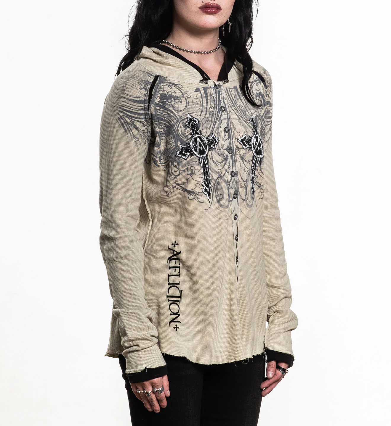 Winged Dagger LS Hoodie - Image 5